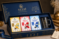 Wellness Combo or Gift Pack – Butterfly Pea, Hibiscus & Avarampoo Herbal Infusions (Free Glass Cup)