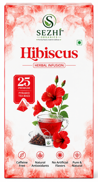 Sezhi Organics Hibiscus Herbal Infusion | 100% Natural Dried Hibiscus Flowers